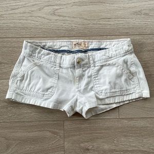 Hollister White Mini Shorts Size 0
